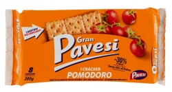 Gran Pavesi i Cracker Pomodoro 8 x 35gg = 280g Krckermit Tomaten und Kruter. Ohne Palml!