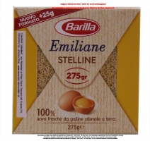Barilla Emiliane Stelline all'Uovo  N 108 275g  Teigwaren aus HARTWEIZENGRISS, und  EIER Klasse A 19,36%