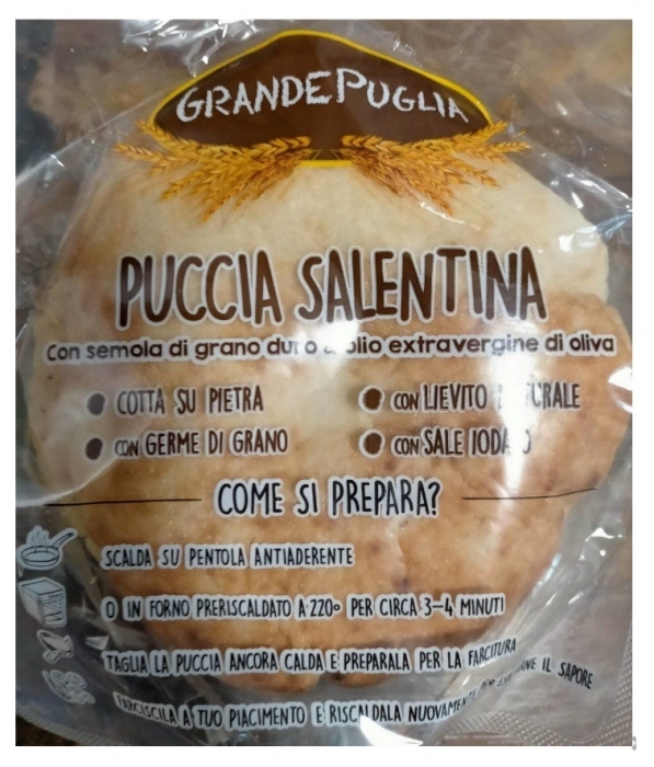 Grande Puglia Puccia Salentina 2 x 115G = 230g Fla - Alimentari di Peter  Sturm,