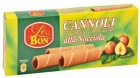 Le Bon Cannoli di wafer con crema alla Nocciola 80g süße Backware Waffelrollen mit Haselnusscremefüllung ohne Palmöl
